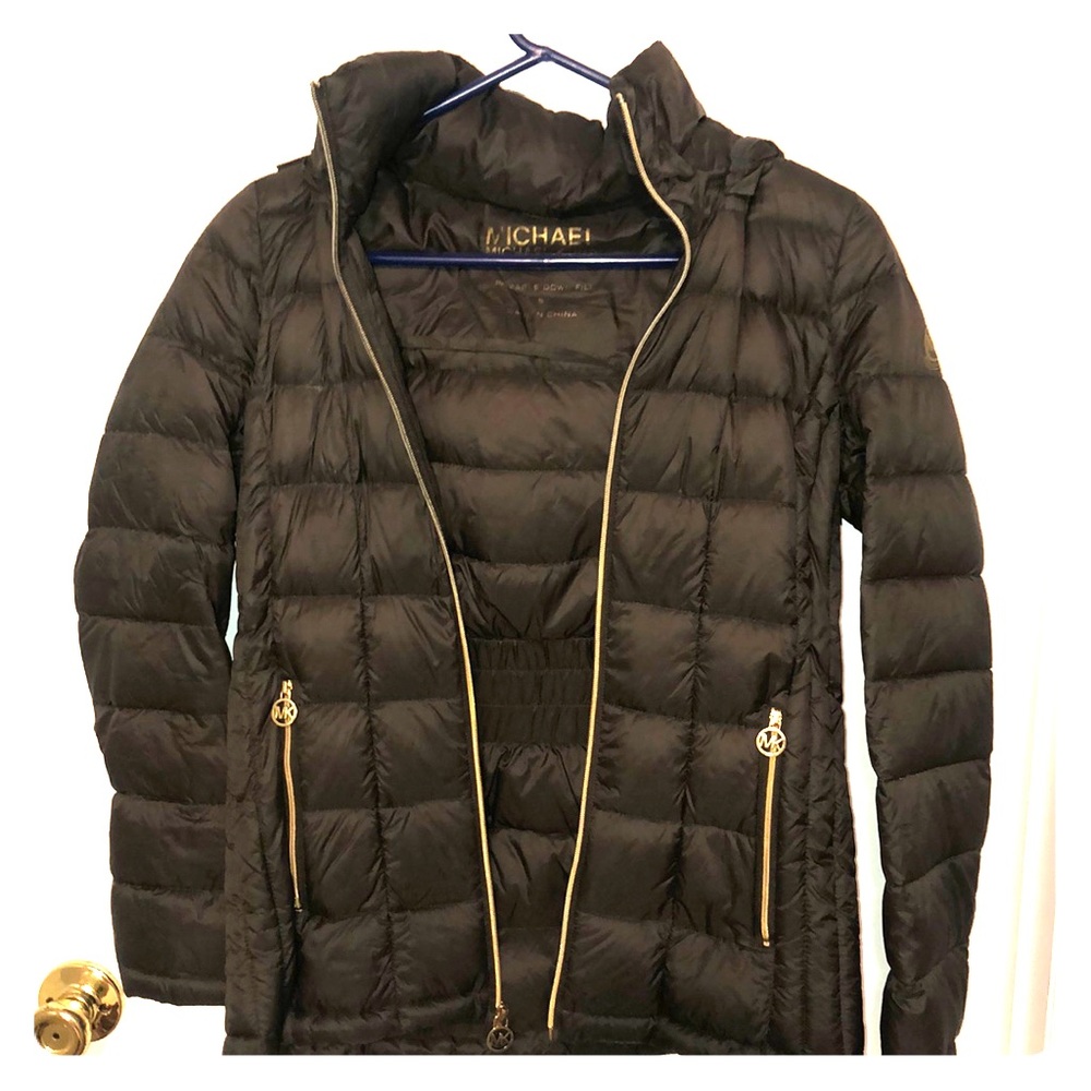Green Michael Kors Puffer Jacket